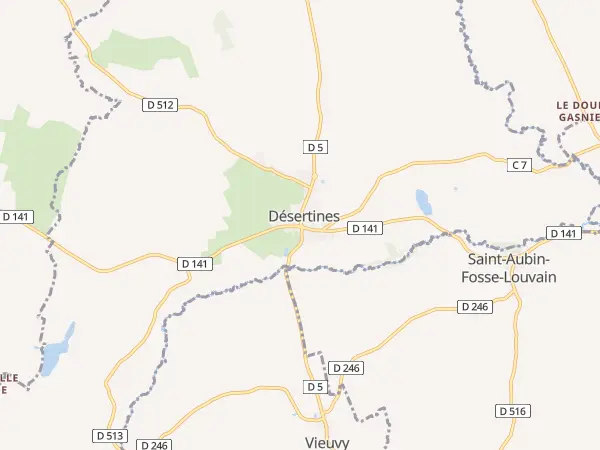 Plan de Désertines