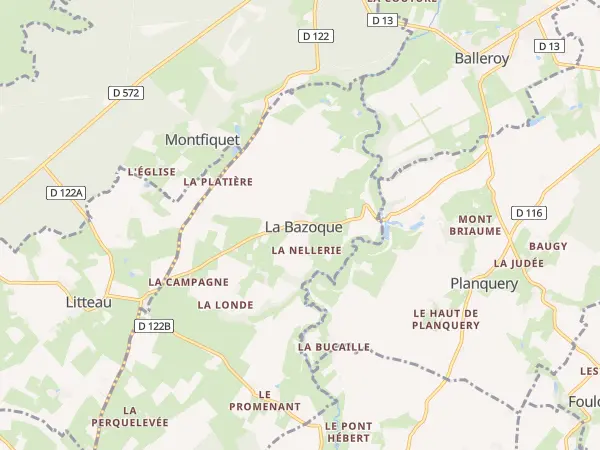 Plan de La Bazoque