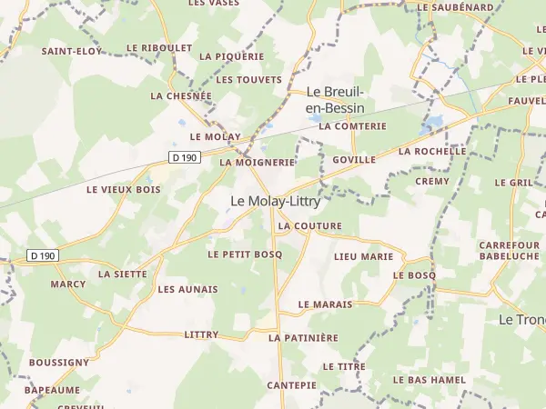 Plan du Molay-Littry