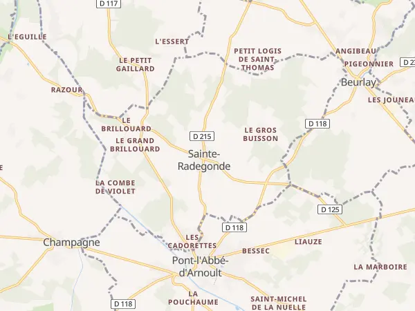 Plan de Sainte-Radegonde