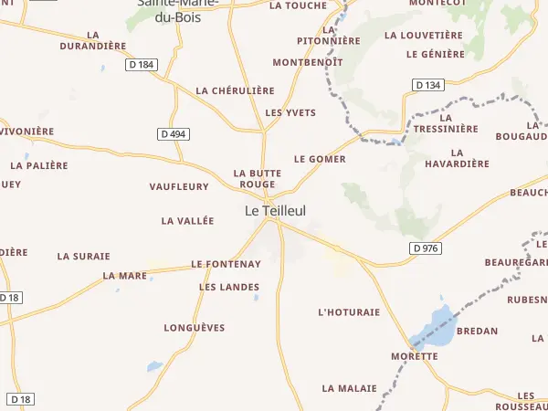 Plan du Teilleul
