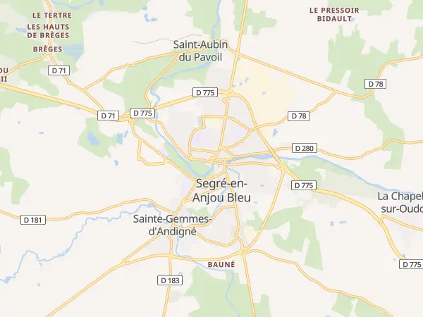 Plan de Segré-en-Anjou Bleu