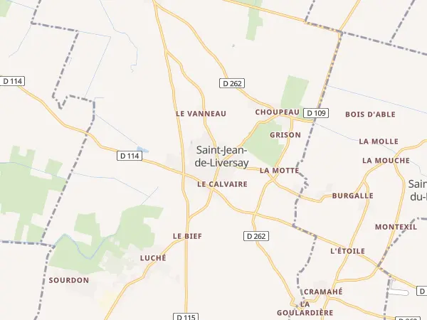 Plan de Saint-Jean-de-Liversay