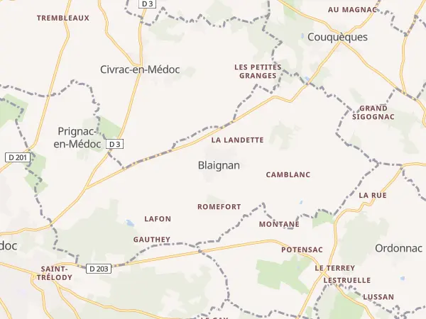 Plan de Blaignan-Prignac