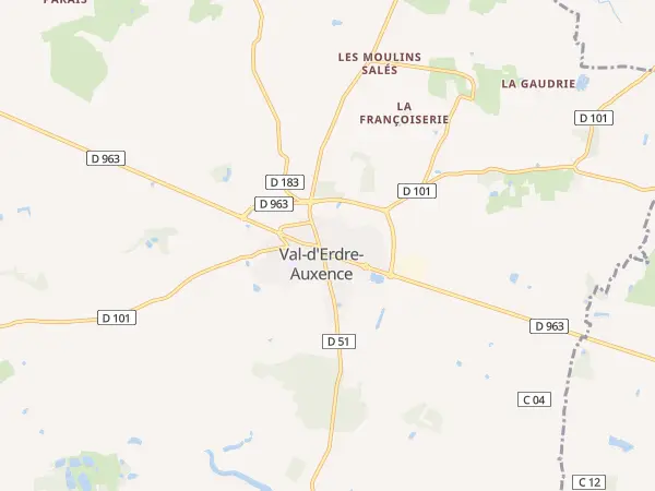 Plan de Val d’Erdre-Auxence