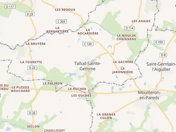 Plan de Tallud-Sainte-Gemme
