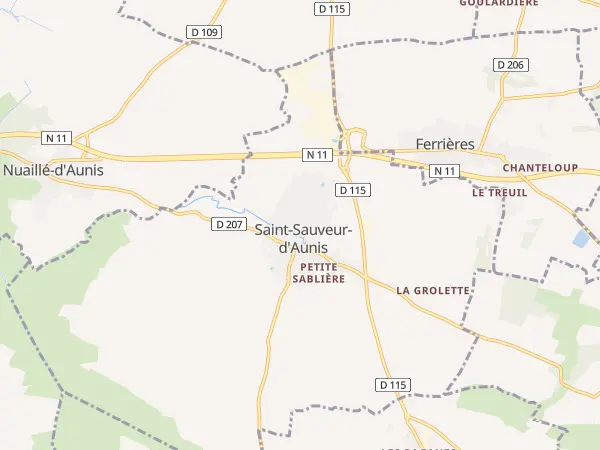 Plan de Saint-Sauveur-d’Aunis