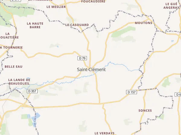 Plan de Saint-Clément-Rancoudray