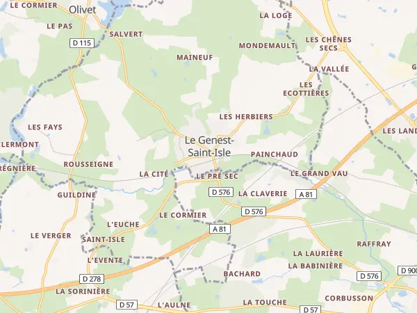 Plan du Genest-Saint-Isle