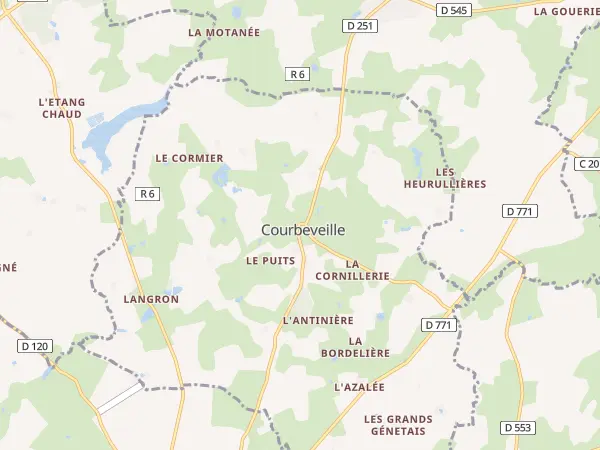 Plan de Courbeveille