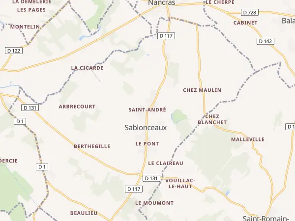 Plan de Sablonceaux