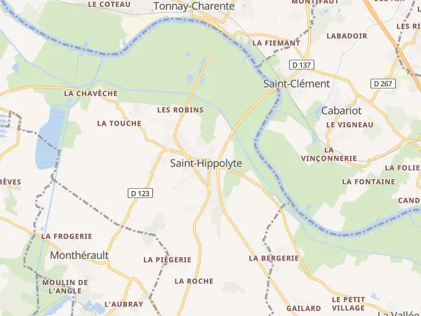 Plan de Saint-Hippolyte