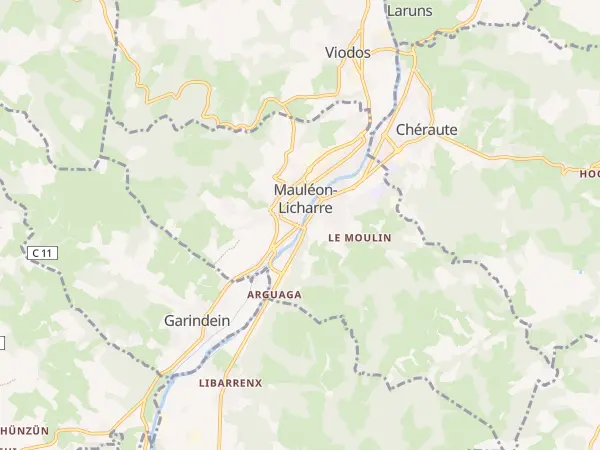 Plan de Mauléon-Licharre