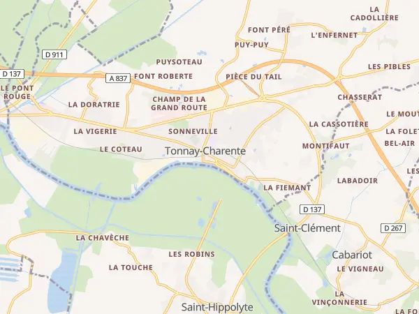 Plan de Tonnay-Charente