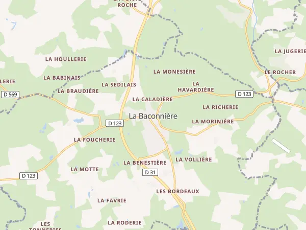 Plan de La Baconnière