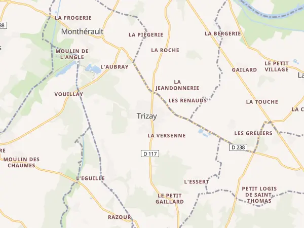 Plan de Trizay