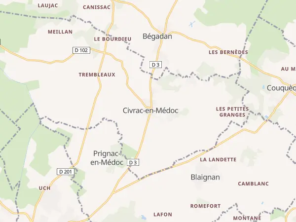 Plan de Civrac-en-Médoc