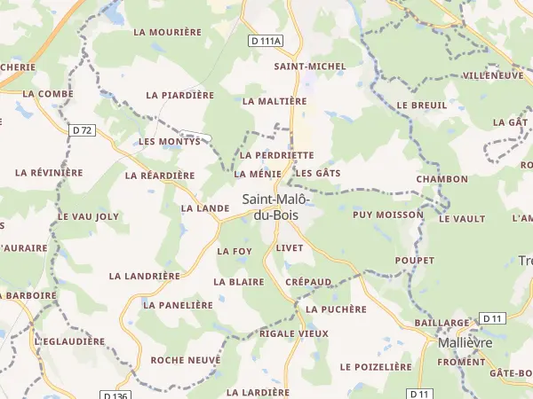 Plan de Saint-Malô-du-Bois