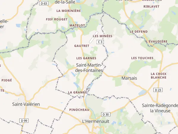 Plan de Saint-Martin-des-Fontaines