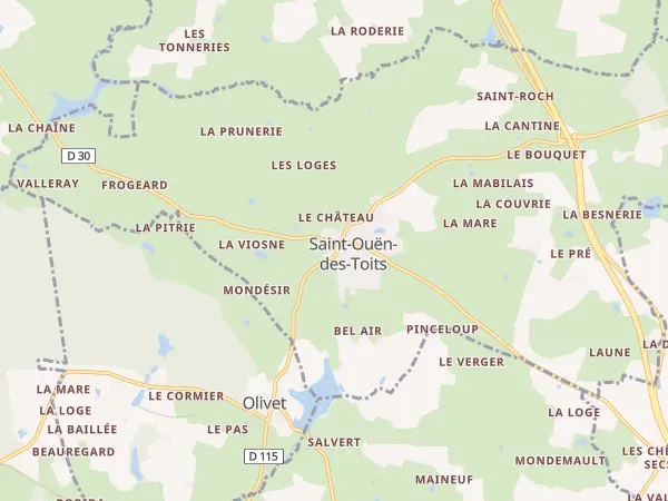 Plan de Saint-Ouën-des-Toits