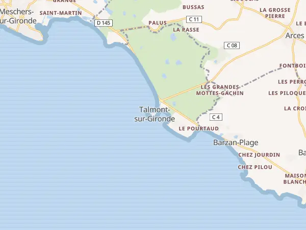 Plan de Talmont-sur-Gironde