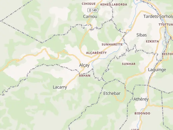 Plan de Alçay-Alçabéhéty-Sunharette
