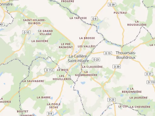 Plan de La Caillère-Saint-Hilaire