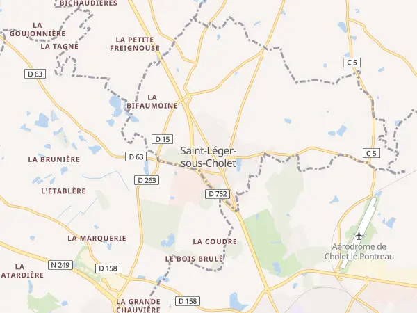 Plan de Saint-Léger-sous-Cholet