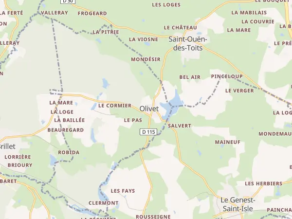 Plan de Olivet