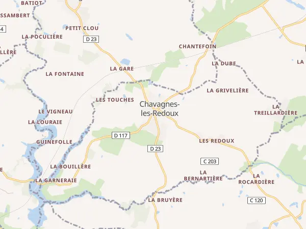 Plan de Chavagnes-les-Redoux