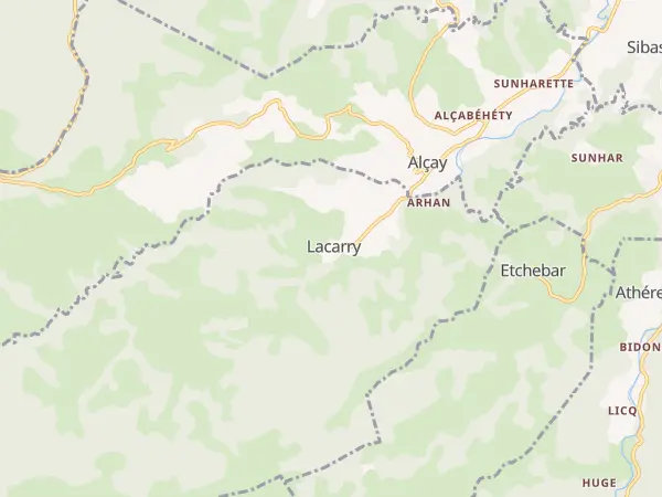Plan de Lacarry-Arhan-Charritte-de-Haut