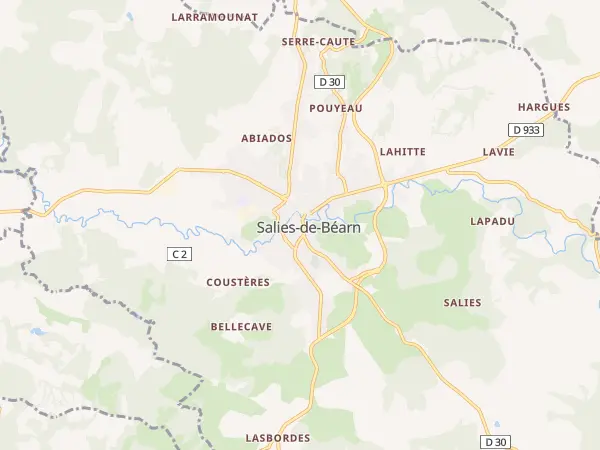 Plan de Salies-de-Béarn
