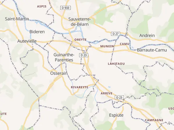 Plan de Saint-Gladie-Arrive-Munein