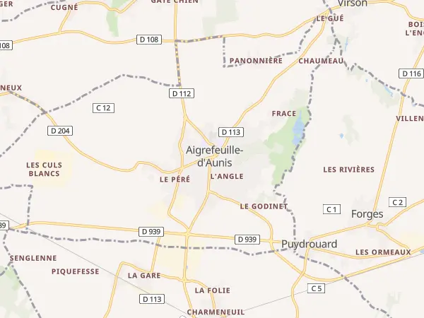 Plan de Aigrefeuille-d’Aunis