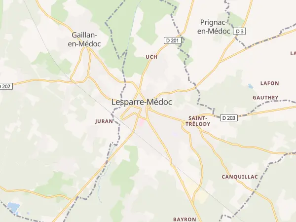 Plan de Lesparre-Médoc