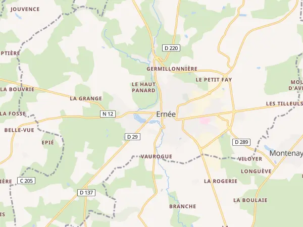 Plan de Ernée