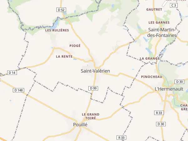 Plan de Saint-Valérien