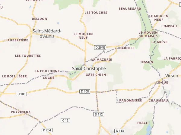 Plan de Saint-Christophe