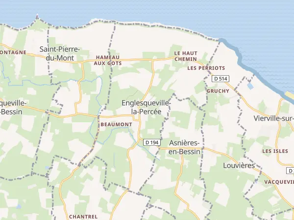 Plan de Englesqueville-la-Percée