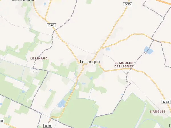 Plan du Langon