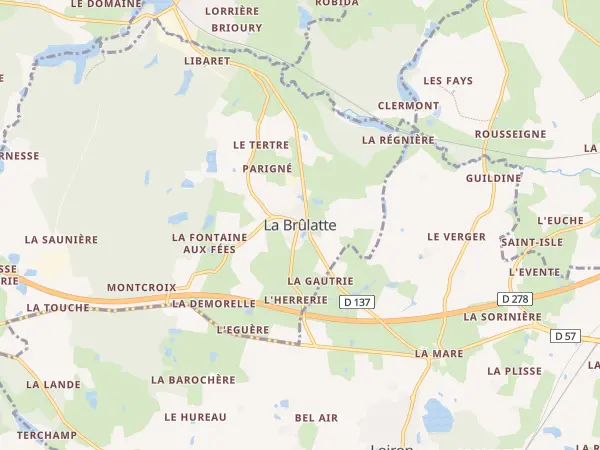 Plan de La Brûlatte