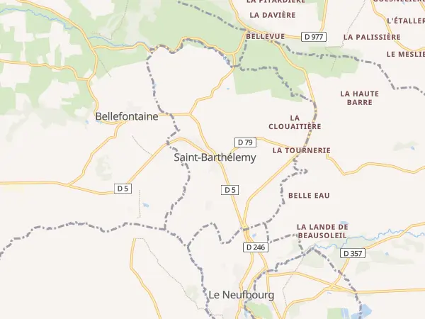 Plan de Saint-Barthélemy