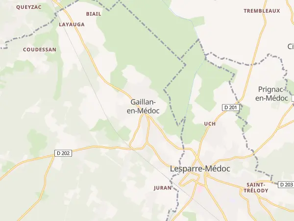 Plan de Gaillan-en-Médoc