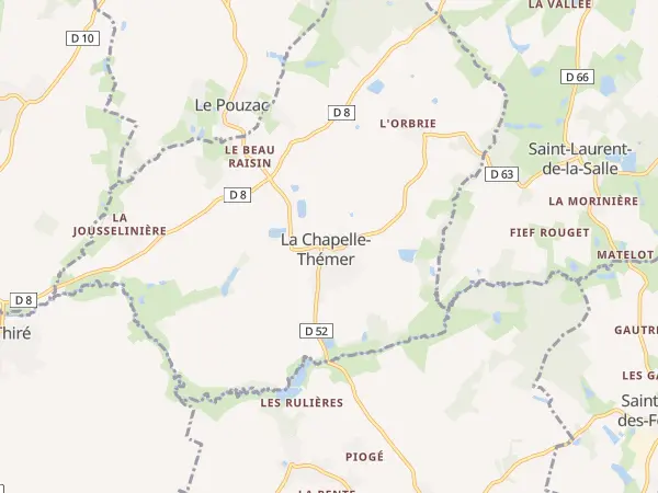 Plan de La Chapelle-Thémer