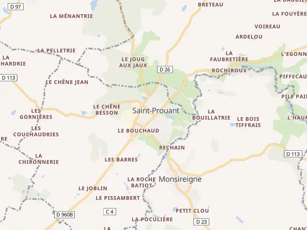 Plan de Saint-Prouant