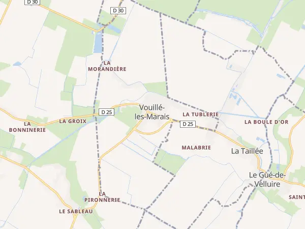 Plan de Vouillé-les-Marais