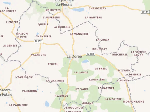 Plan de La Dorée