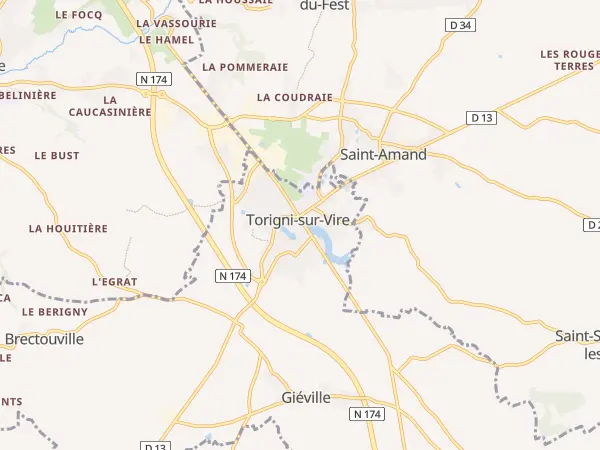 Plan de Torigny-les-Villes