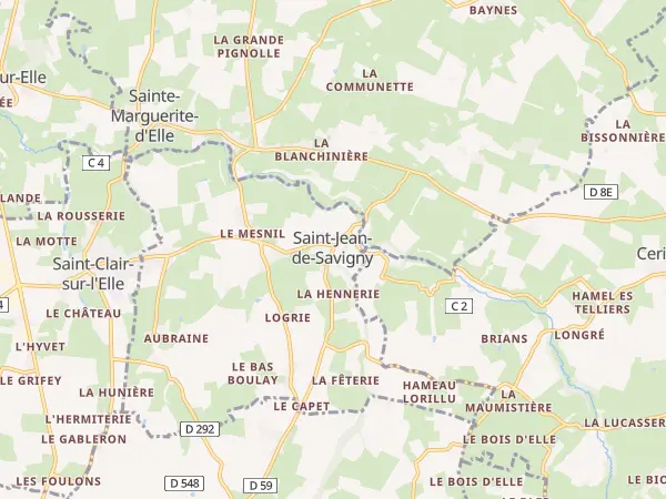 Plan de Saint-Jean-de-Savigny