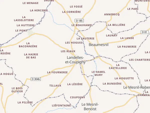 Plan de Landelles-et-Coupigny